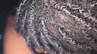 DarkChocolateBarbie smokes & sucks bf cock in the car at Miami hotel 1 day previous to her BBL surgery