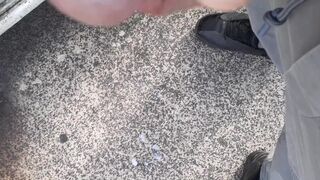 Cumming on an educate station