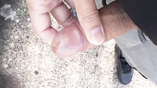 Cumming on an educate station