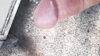 Cumming on an educate station