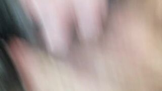 Screw my wife's face until I cum in her throat and on her bazookas