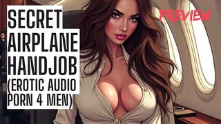 Secret Airplane Tugjob - Public Audio Porn