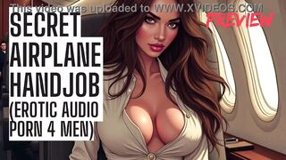 Secret Airplane Tugjob - Public Audio Porn