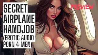 Secret Airplane Tugjob - Public Audio Porn