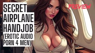 Secret Airplane Tugjob - Public Audio Porn