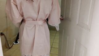 Redhead Wife Flashes Her Body Going For Ice At The Hotel - Pepper Starks