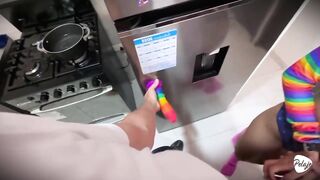 I'm in love with my stepdad and that guy catches me masturbating so I come to a conclusion to bang him.