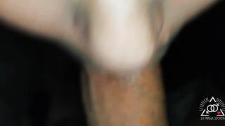 Sucking the tip of his cock during the time that that guy fondles my face