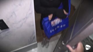 I was late delivering the address so I had to pay with my cunt