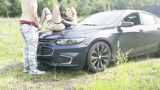 I screwed my boyfriend daddy on his car whilst this chab was at work!