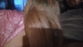 That babe likes sucking rod