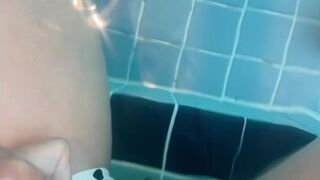 Flashing at swiming pool