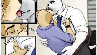 Fur Comic Dub: The Internship, Part 1.1 (Fur Animation, Furries, Fur Sex, Fur, Public Anal)