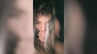 My girlfriend learns to suck my rod