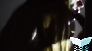 The nice-looking Russian model likes to smoke cannabis and then suck a large weenie.