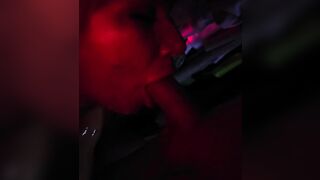 Daddys cumming BIGGEST load all over my Melons in the closet