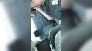 hawt gal gets in my car showing her butt.