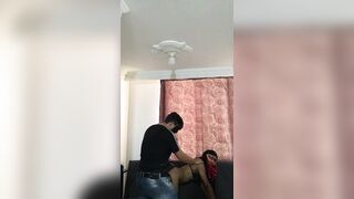 I screw a hawt slender hotty on all fours and then that babe sucks my ally's weenie