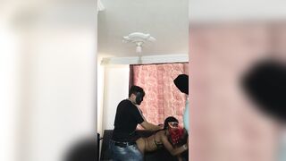 I screw a hawt slender hotty on all fours and then that babe sucks my ally's weenie