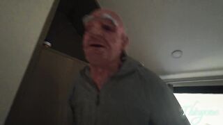 87 years old rich grand-dad using impure tricks for getting poor angels to the couch