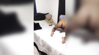 POV, BRUNETTE HAIR MASTURBATES HER PINK SNATCH