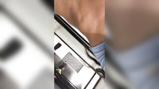 glamorous brunette hair records herself masturbating her love button in the shower