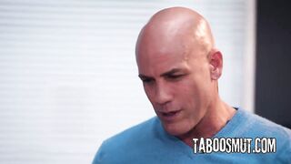 Pervy Stepdad Bangs His Brunette hair Stepdaughter In The Classroom