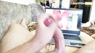 Prostate milking makes me cum. Stud solo tugjob & groaning