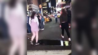 Teen lesbians walking the streets