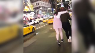 Teen lesbians walking the streets