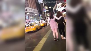 Teen lesbians walking the streets