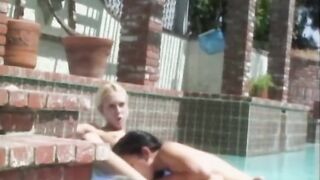 Asian amateur Lieng Lu plowed after lesbian session in pool