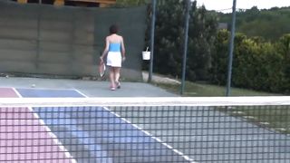 Lesbians On A Tennis Court 