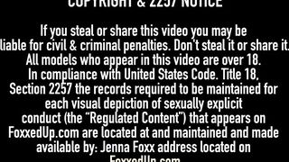 Ebony Tart Jenna Foxx & Big legged Kelsi Monroe Fuck Outside