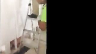 Caught in the toilet