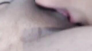 Woman Lick Pussy Closeup