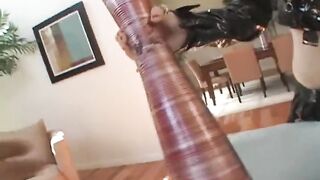 Faye Runaway likes feeling ramrod in her booty and drinking cum