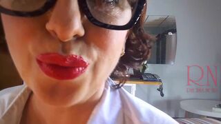 Office Obsession, The in nature's garb secretary in the office puts on nylon, underclothing, nylons, office 11