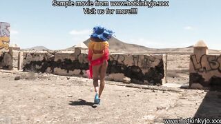 HKJ walk, anal fisting & prolapse otside