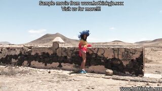 HKJ walk, anal fisting & prolapse otside