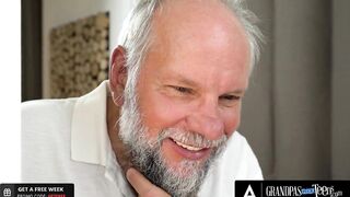 GrandpasFuckTeens - Marvelous Cayla Lyons Rides Old Chap's Jock With Her Constricted And Juicy Cunt