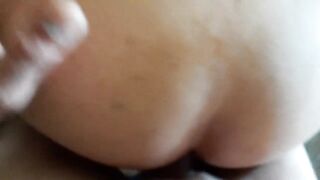 NUT ON HER LARGE BOOTY