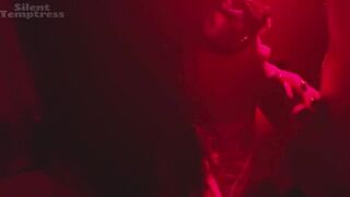 Burning excitement: Sucking Jock in Red Light