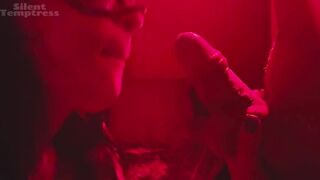 Burning excitement: Sucking Jock in Red Light