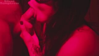 Burning excitement: Sucking Jock in Red Light