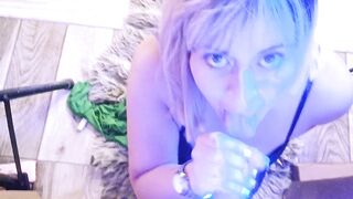 Le obsequio una mamada deliciosa a mi novio estilo Magnificence Aperture con cum en su boca sexo oral-job delicioso