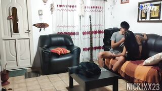 Mi hermanastra volvió de bailar muy caliente y con ganas de coger Nickixx23 - Ft Babiluchii