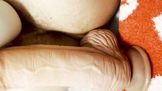 Large Butt Vs monster SEXTOY + BWC Amateur SWEETHEART likes being banged