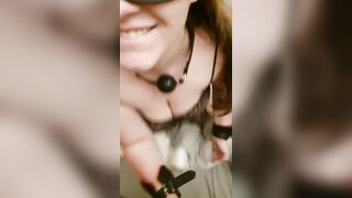 This guy caught me masturbating on halloween and me by creampie in cunt