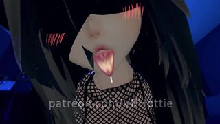 Fishnet Blindfold Undress Brunette hair POV Lap Dance and Ride Body Rolls